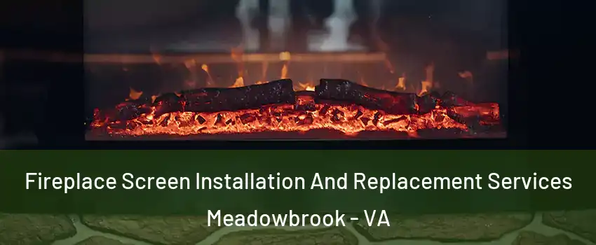  Fireplace Screen Installation And Replacement Services Meadowbrook - VA
