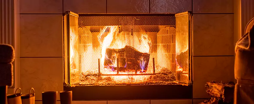 Mendota Hearth Landscape Fireplace Installation in Meadowbrook, Virginia